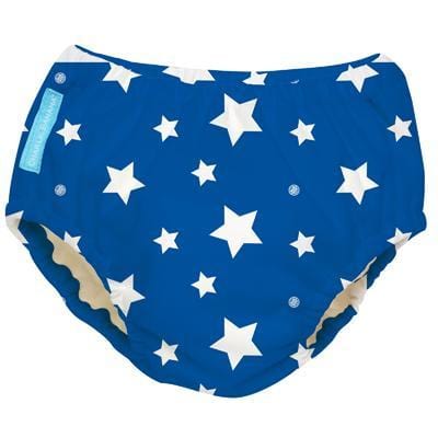 Charlie Banana USA 2-in-1 Swim Diaper & Training Pants White Stars Blue Small 兩用泳褲及學習褲（細碼）