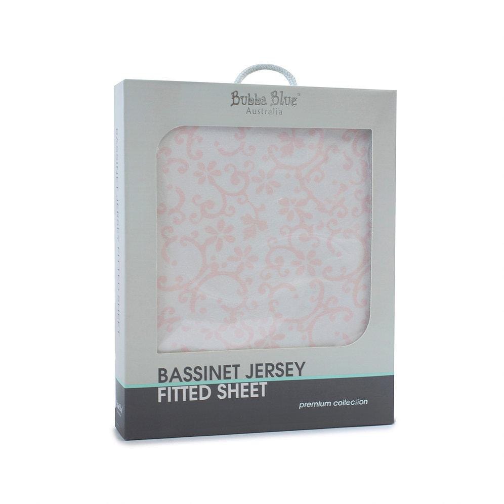 Bubba Blue Australia Bunny Hop Bassinet Jersey Fitted Sheet (澳洲Bubba Blue 甜睡兔兔系列-床單)