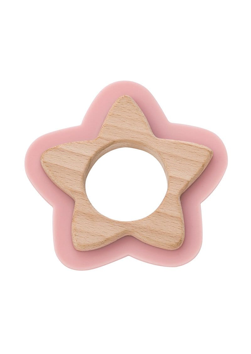 Saro Baby Madrid-NATURE TOY: STAR TEETHER - Pink 咬咬星星形牙膠玩具-粉紅色