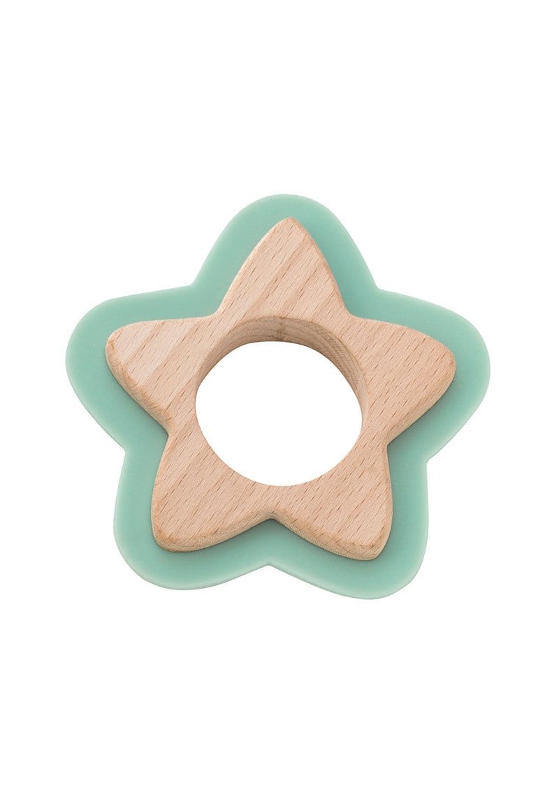 Saro Baby Madrid-NATURE TOY: STAR TEETHER - Mint 咬咬星星形牙膠玩具-薄荷綠色