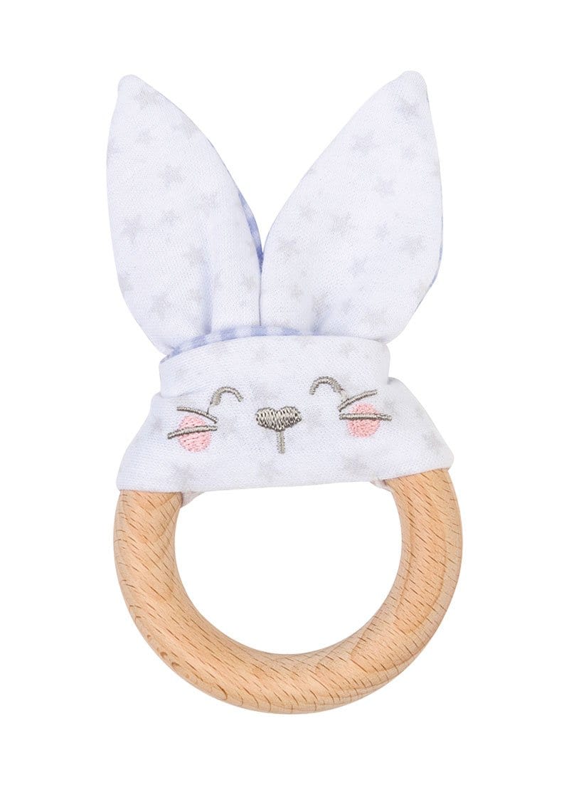 Saro Baby Madrid- NATURE TOY “BUNNY” Teether - Mint 小兔耳咬咬巾