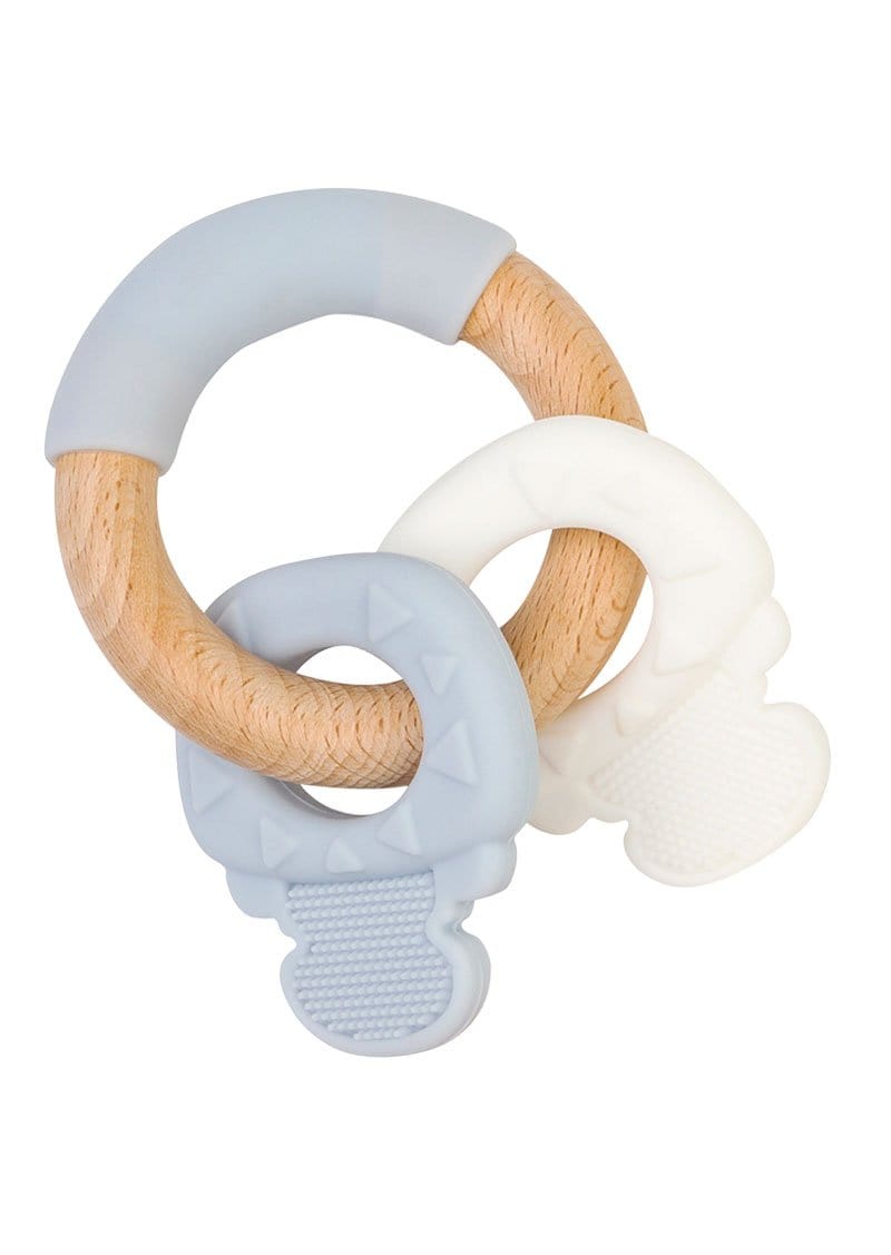Saro Baby Madrid- NATURE TOY “KEYS” Teether- Blue 咬咬鎖匙扣玩具