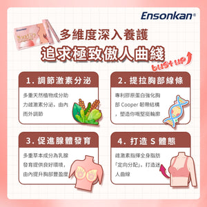 夏日優惠☀️Ensonkan Bust Up Collagen Jelly 豐胸美肌果凍 （1盒15條）