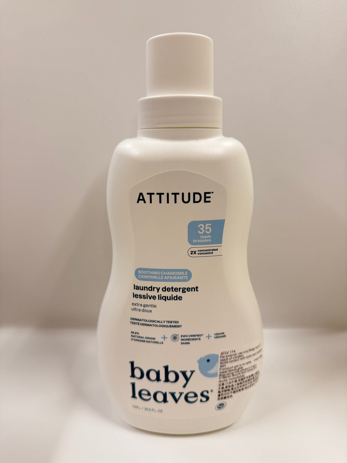 Attitude Canada- Little Ones Laundry Detergent -Night Chamomile- 35 loads, 1.05L（幼兒專用洗衣液-洋甘菊味）