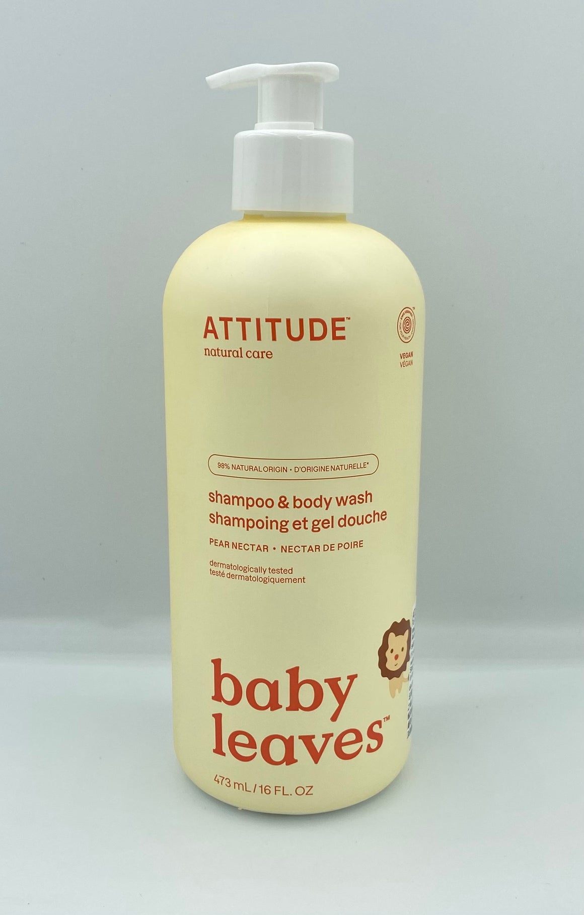 Attitude Canada- Baby Leaves 2 in 1 Shampoo & Bodywash- Pear Nectar 473 ml（幼兒洗頭及沖涼液二合一-梨花蜜味）