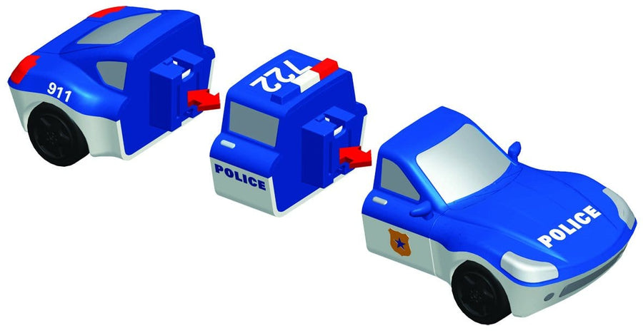 Popular Playthings Mix or Match Vehicles Police 美國Popular Playthings磁石配對拼砌玩具-警察主題