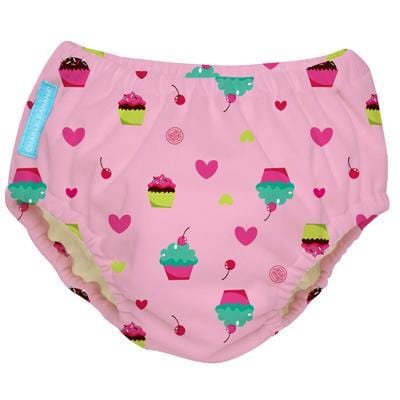 Charlie Banana USA 2-in-1 Swim Diaper & Training Pants Cupcakes Baby Pink Small 兩用泳褲及學習褲 （細碼）