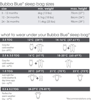 Bubba Blue Australia - Air+ Sleep Bag Petit Elephant (3-12 Months) （澳洲Bubba Blue 透氣睡袋-大笨象圖案-3至12個月適用）