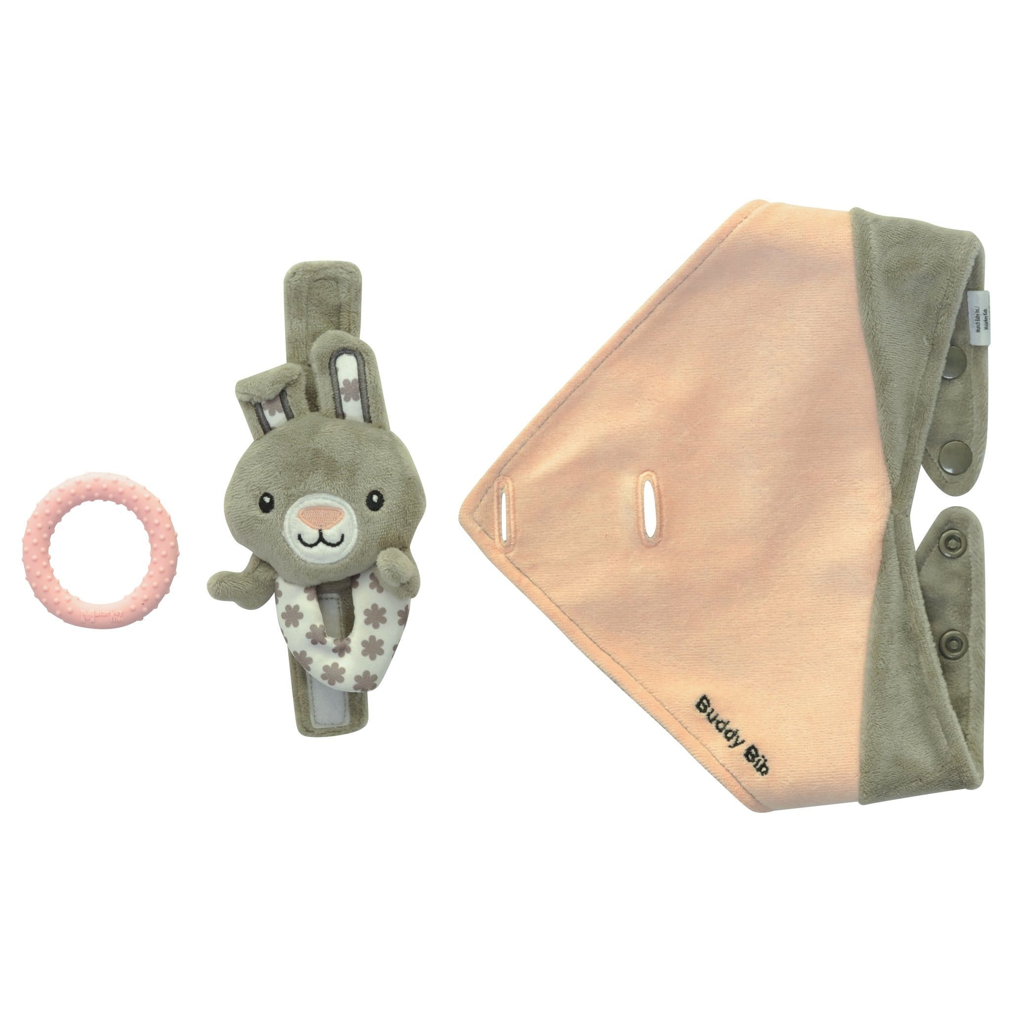 Malarkey Canada-BUDDY BIB BOUNCY BUNNY 加拿大品牌咬咬口水肩（小兔）