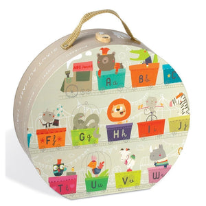 Janod France Hat Boxed 27 Pcs  Puzzle （Giant Alphabet Train）法國品牌Janod 27片拼圖（卡通火車）