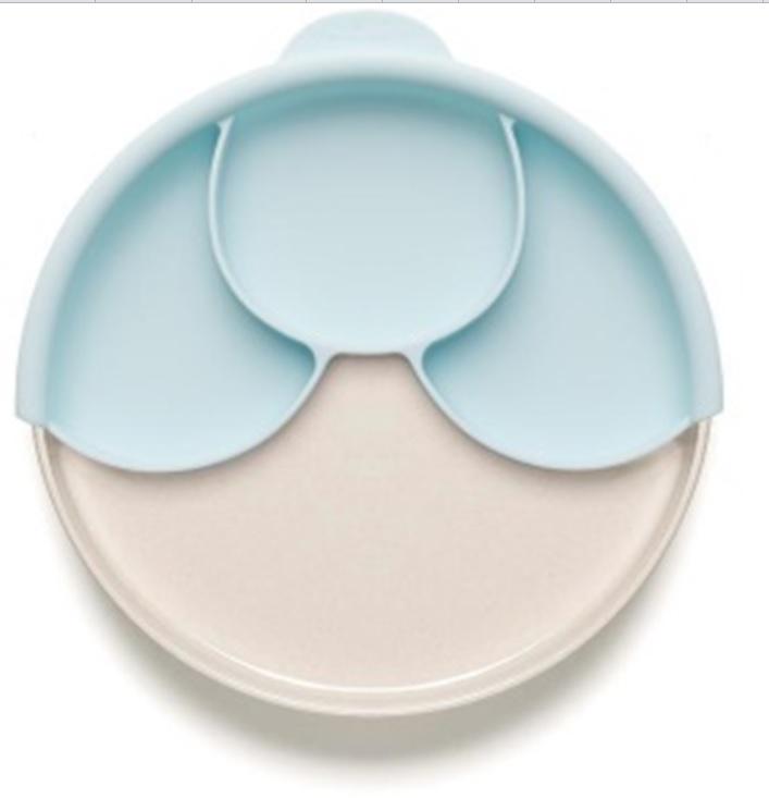 Miniware Taiwan Smart Divider Plate Set - Natural Bamboo+Mint 台灣Miniware 天然無害智慧型食物分隔盤