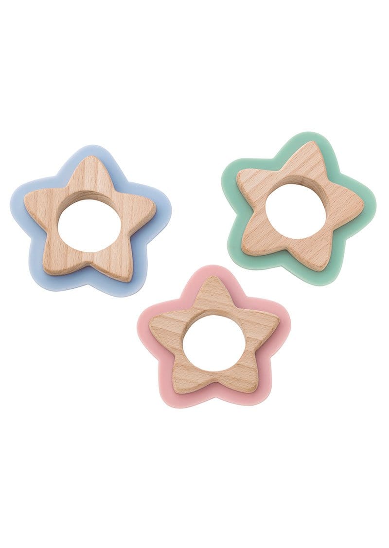 Saro Baby Madrid-NATURE TOY: STAR TEETHER - Blue 咬咬星星形牙膠玩具-藍色