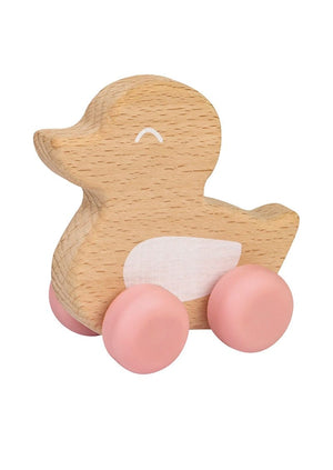 Saro Baby Madrid- NATURE TOY “DUCKY” Teether- Pink 小鴨咬咬玩具