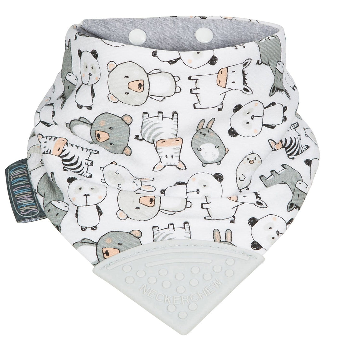 Cheeky Chompers UK- Panda Pals Neckerchew 英國品牌咬咬牙膠雙面兩用口水肩