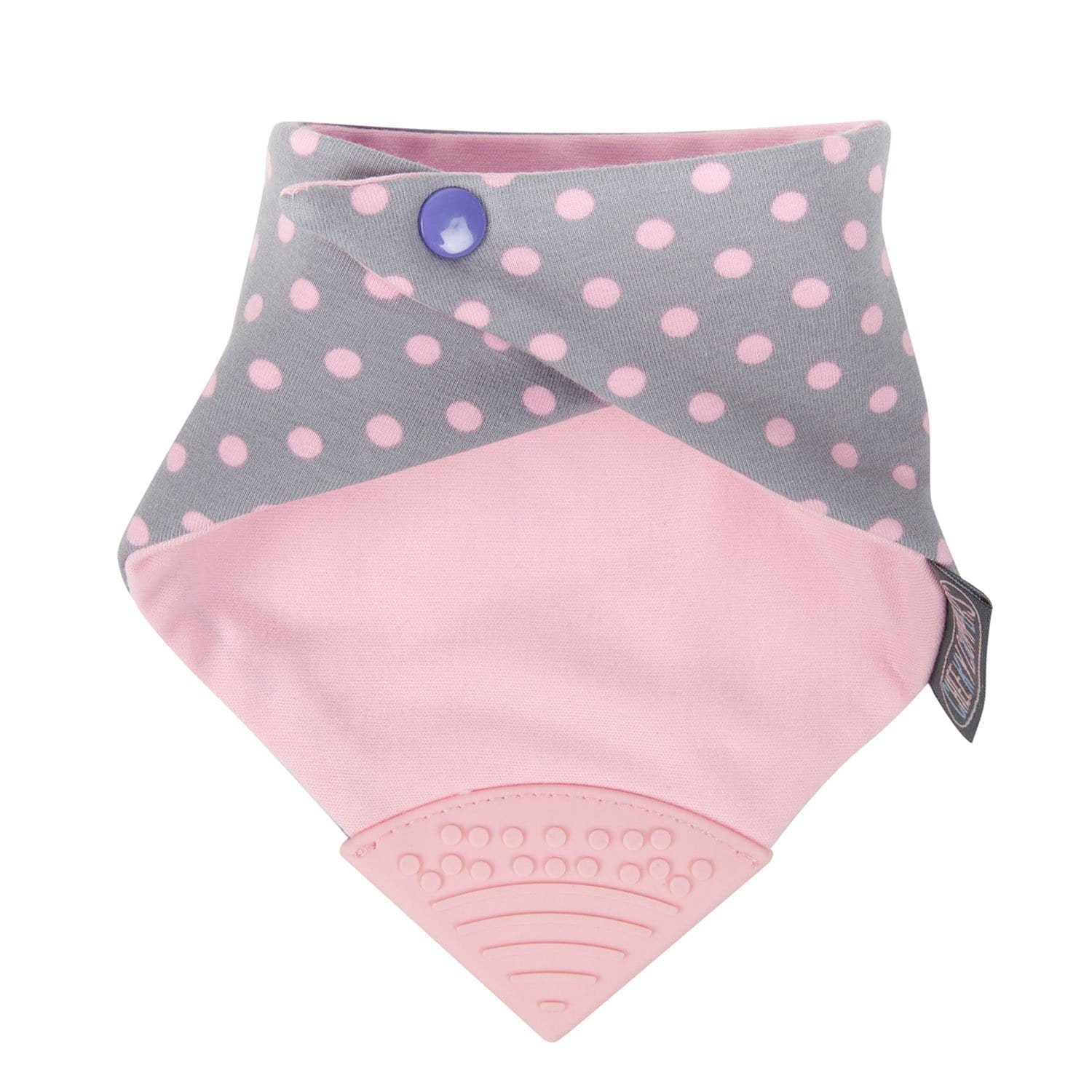 Cheeky Chompers UK- Polka Dot Pink Neckerchew 英國品牌咬咬牙膠雙面兩用口水肩