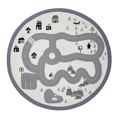 Bloomingville Denmark- Rug, Grey, Cotton (Car Track Print) 丹麥品牌道路場景小型地氈