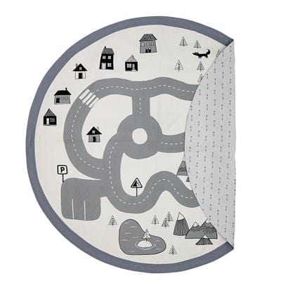 Bloomingville Denmark- Rug, Grey, Cotton (Car Track Print) 丹麥品牌道路場景小型地氈