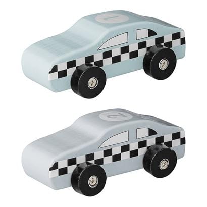 Bloomingville Denmark-Toy Car, Blue & Grey, MDF 丹麥品牌木製賽車仔幼兒玩具