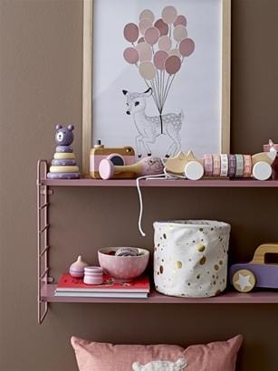 Bloomingville Denmark-Stacking Toy, Purple, Lotus 丹麥品牌木製小型層層疊幼兒玩具