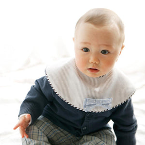 Marl Marl Japan Dolce Light Blue Stripes Bow Tie Bib 日本品牌型格口水巾