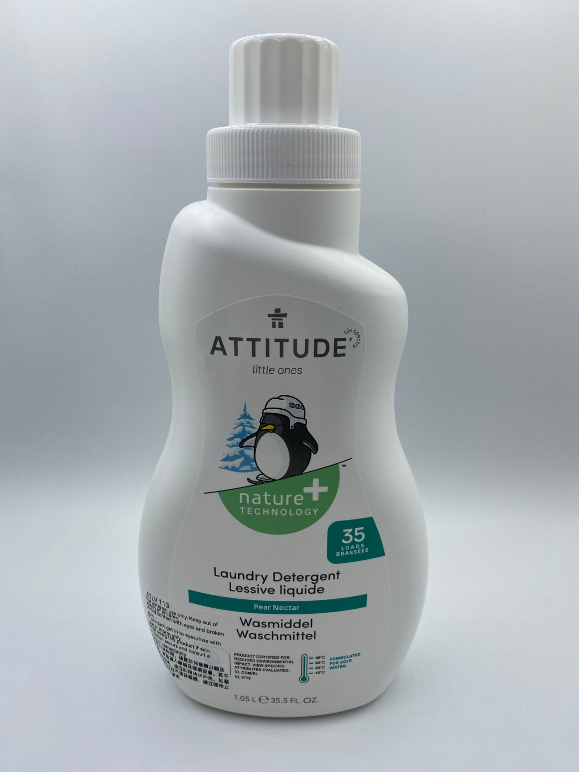 Attitude Canada- Little Ones Laundry Detergent- Pear Nectar- 35 Loads 1.05L（幼兒專用洗衣液-梨花蜜味）