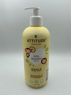 Attitude Canada- Baby Leaves 2 in 1 Shampoo & Bodywash- Pear Nectar 473 ml（幼兒洗頭及沖涼液二合一-梨花蜜味）