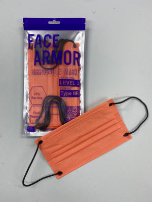 5片裝-文青系- ASTM Level 3/ EN 14683 Type IIR- Face Armor 成人口罩 - 1包共5片裝（香港製造）