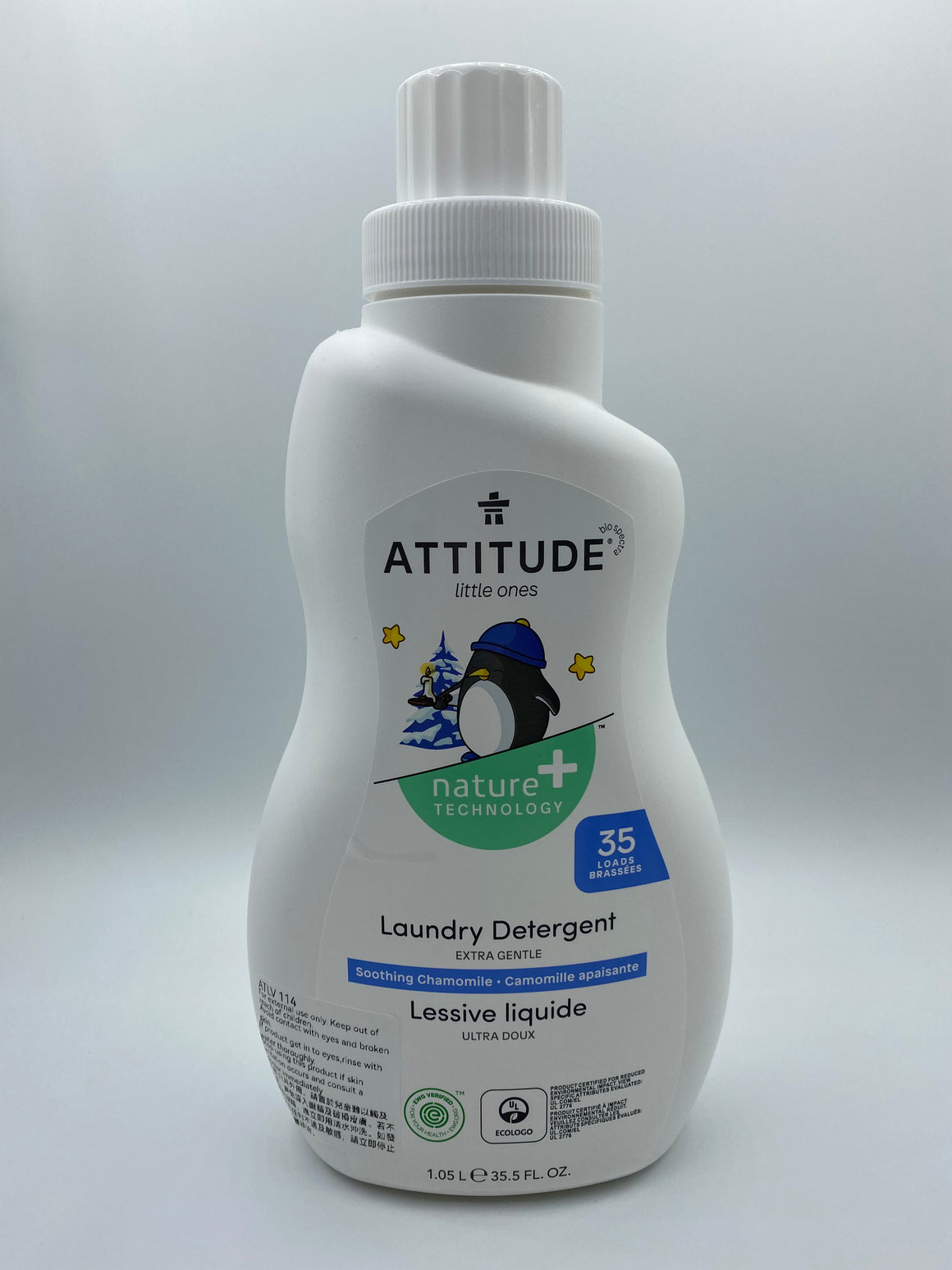 Attitude Canada- Little Ones Laundry Detergent -Night Chamomile- 35 loads, 1.05L（幼兒專用洗衣液-洋甘菊味）