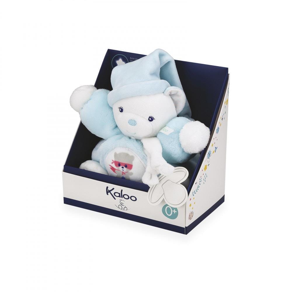 Kaloo France- Chubby Bear Aqua Small 18cm 法國品牌Kaloo 小熊（粉藍色）
