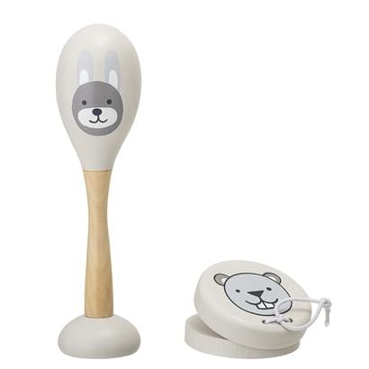 Bloomingville Denmark- Musical Instrument, Grey, Lotus 丹麥品牌木製聲樂幼兒玩具