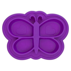 Kushies Canada- Siliplate Silicone Plate- Violet 加拿大品牌Kushies 吸盤學習盤