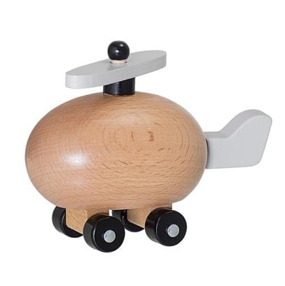Bloomingville Denmark- Toy Plane, Nature, Lotus 丹麥品牌木製直升機兒童玩具